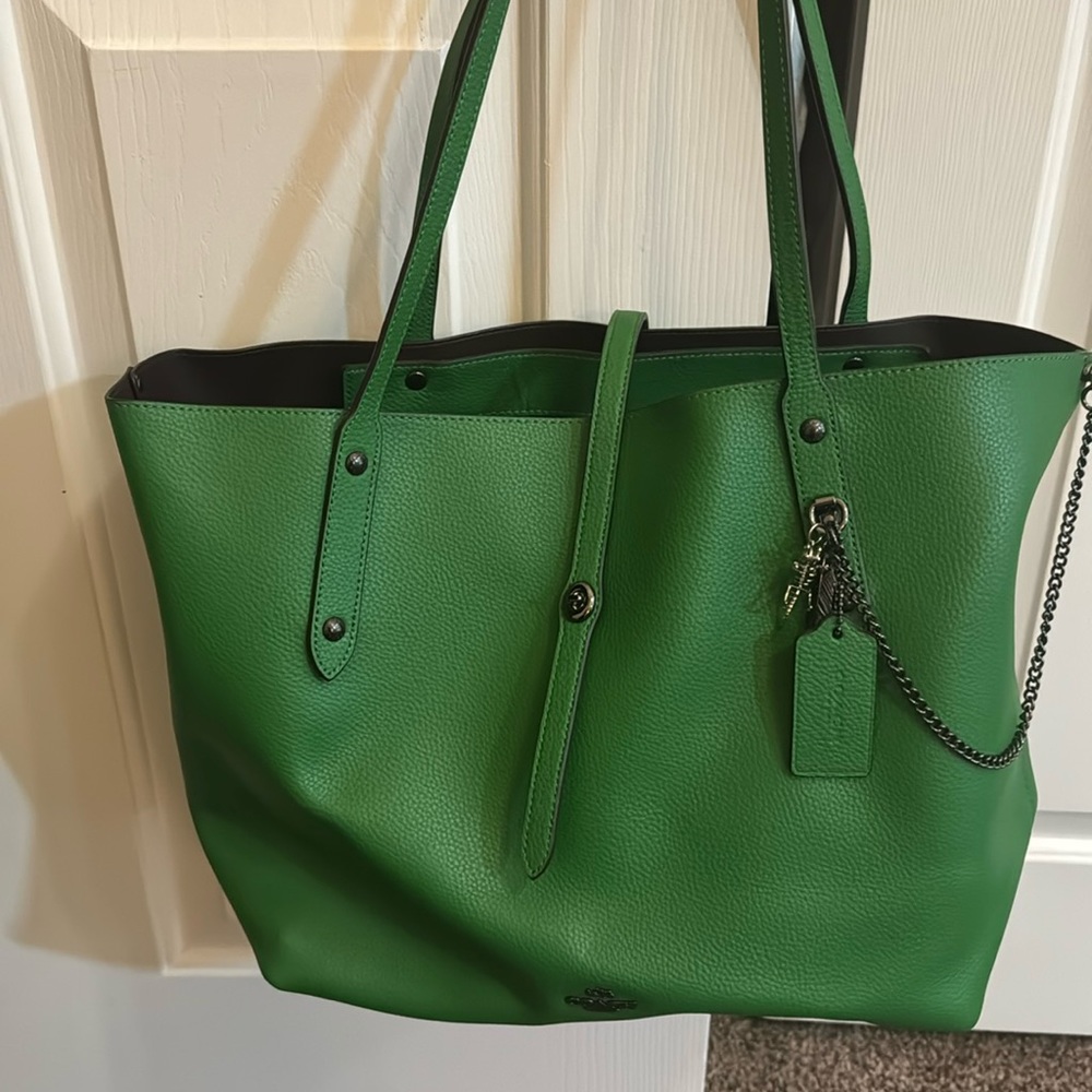 Coach T-Rex tote bag with strap enclosure